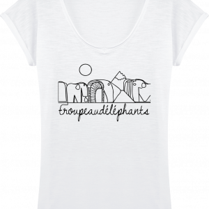 T-shirt Femme Motif imprimé Troupeaudelephants