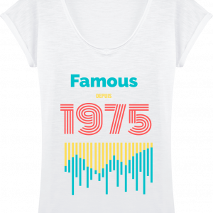 T-shirt Col-V Famous