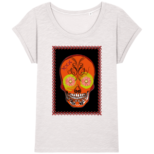 T-shirt Bio Femme Skull Fantaisie